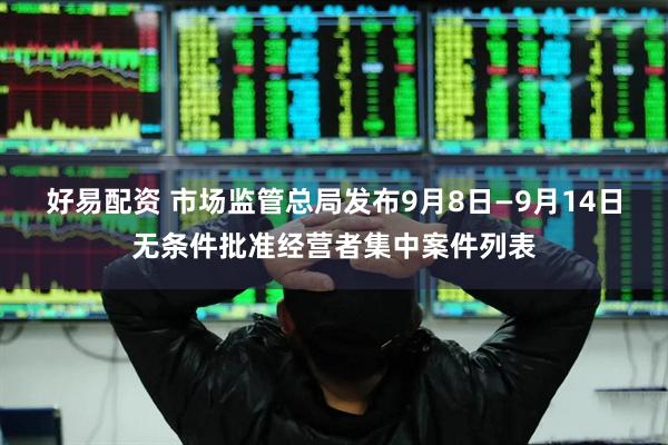 好易配资 市场监管总局发布9月8日—9月14日无条件批准经营者集中案件列表